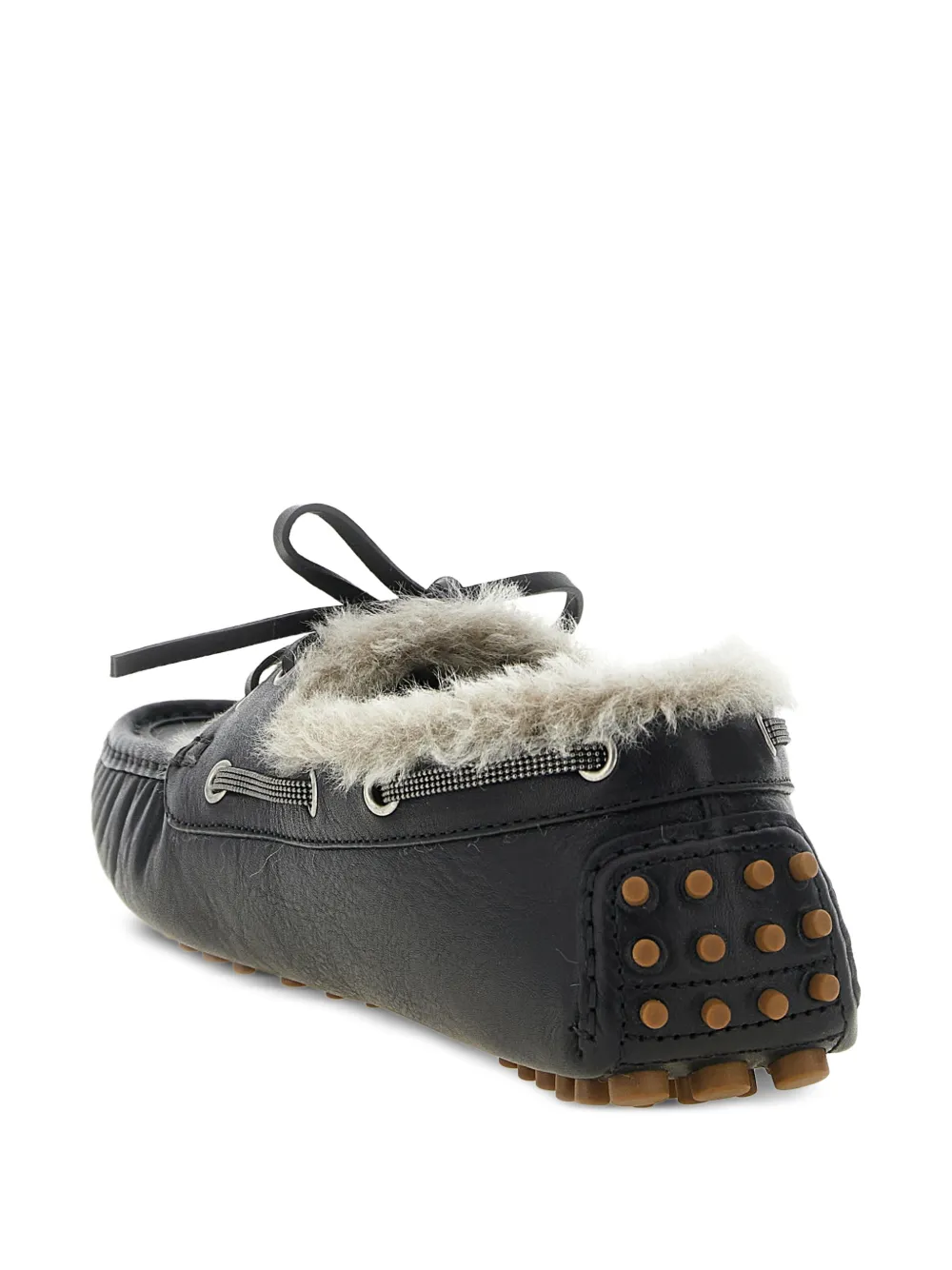 Brunello Cucinelli Monile shearling-lined loafers Zwart