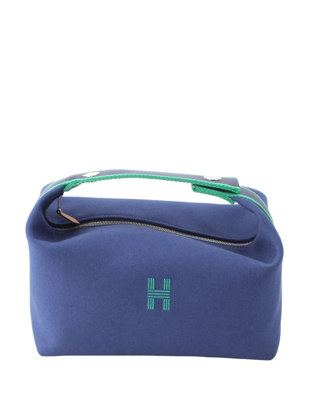 Hermès Pre-Owned 2010-2026 Large Toile Bride A Brac Case vanity bag - Blu