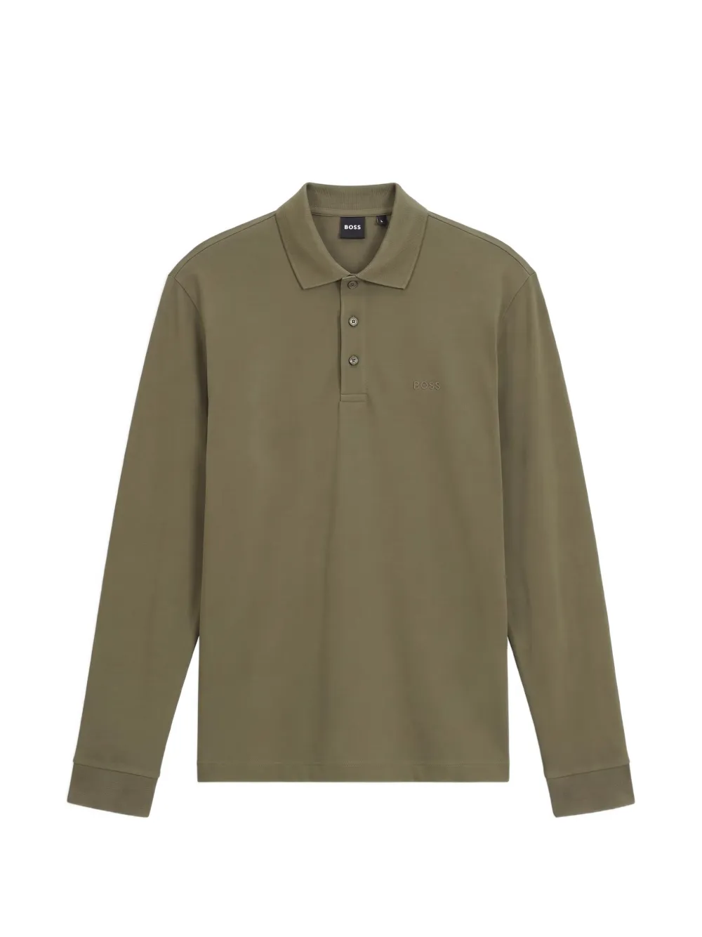 BOSS long-sleeve polo shirt - Verde
