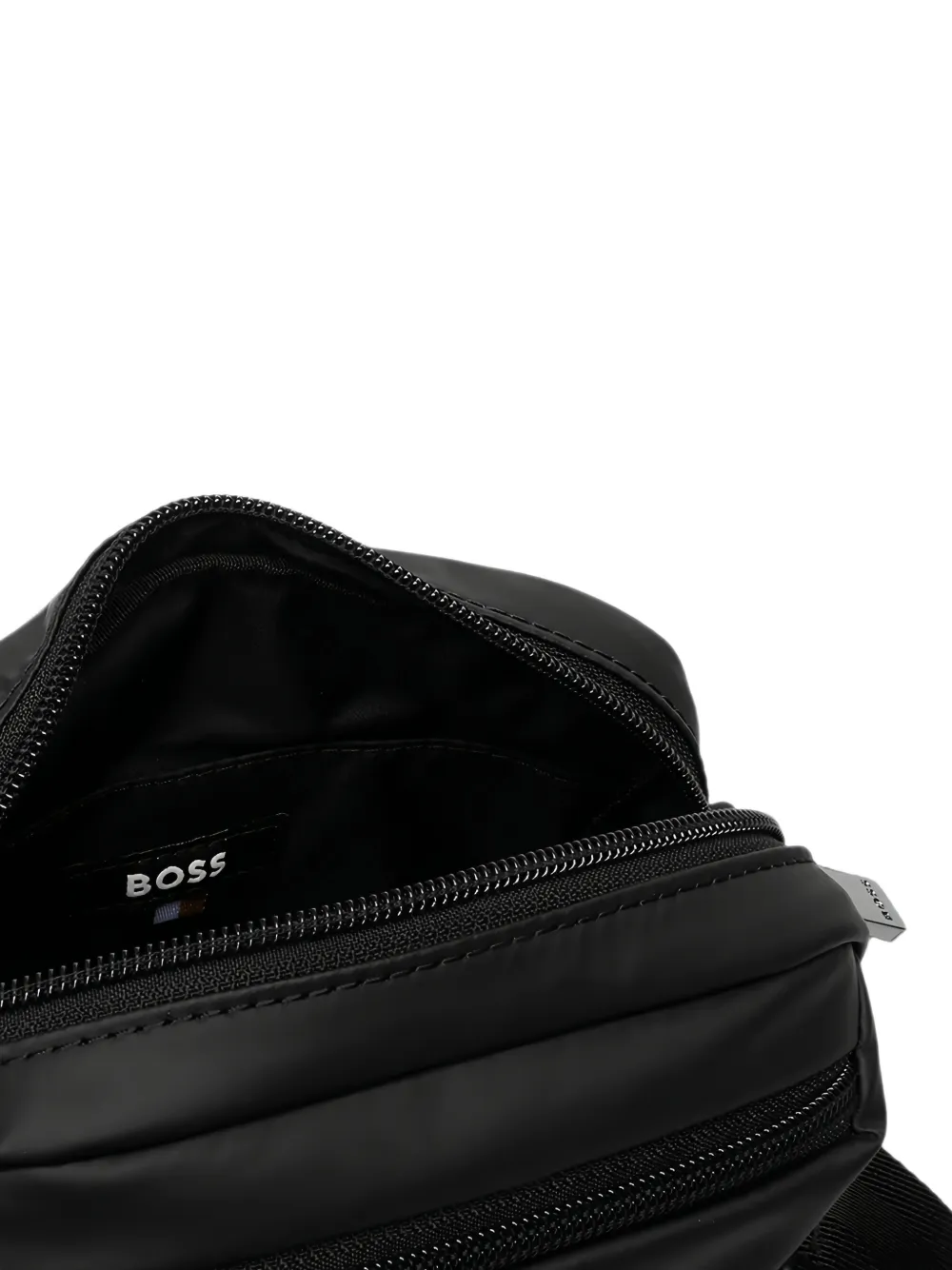 BOSS Messengertas met logoplakkaat Zwart