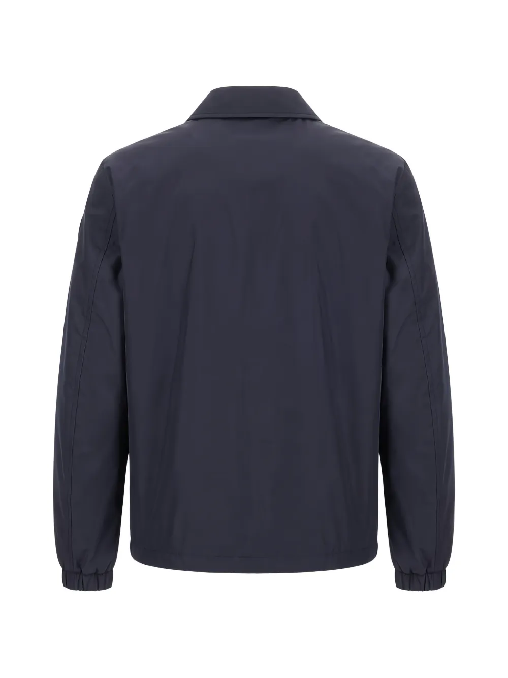 Moncler logo-patch button-up jacket Blauw
