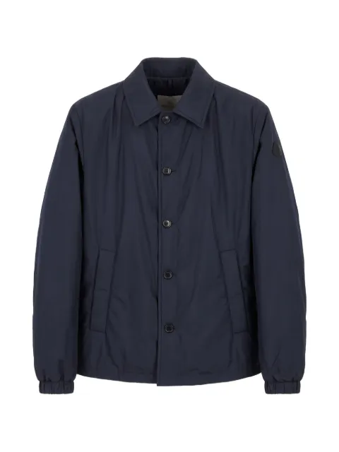 Moncler logo-patch button-up jacket