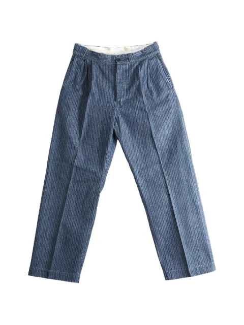 TAIGA TAKAHASHI Lot.723 striped pleated trousers