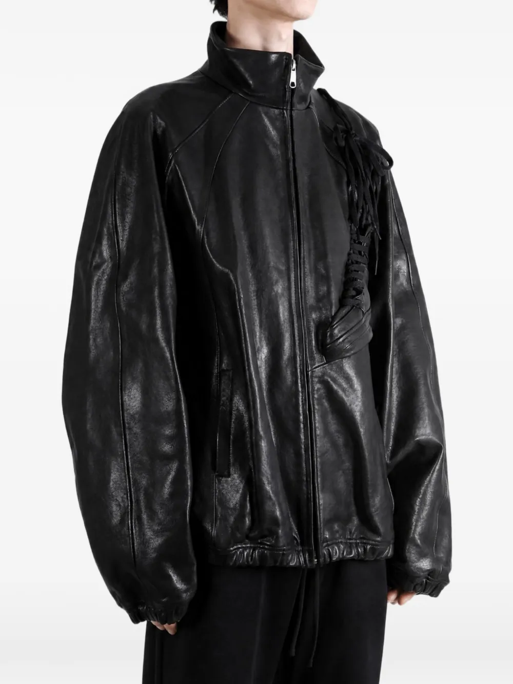 Doublet leather jacket Zwart