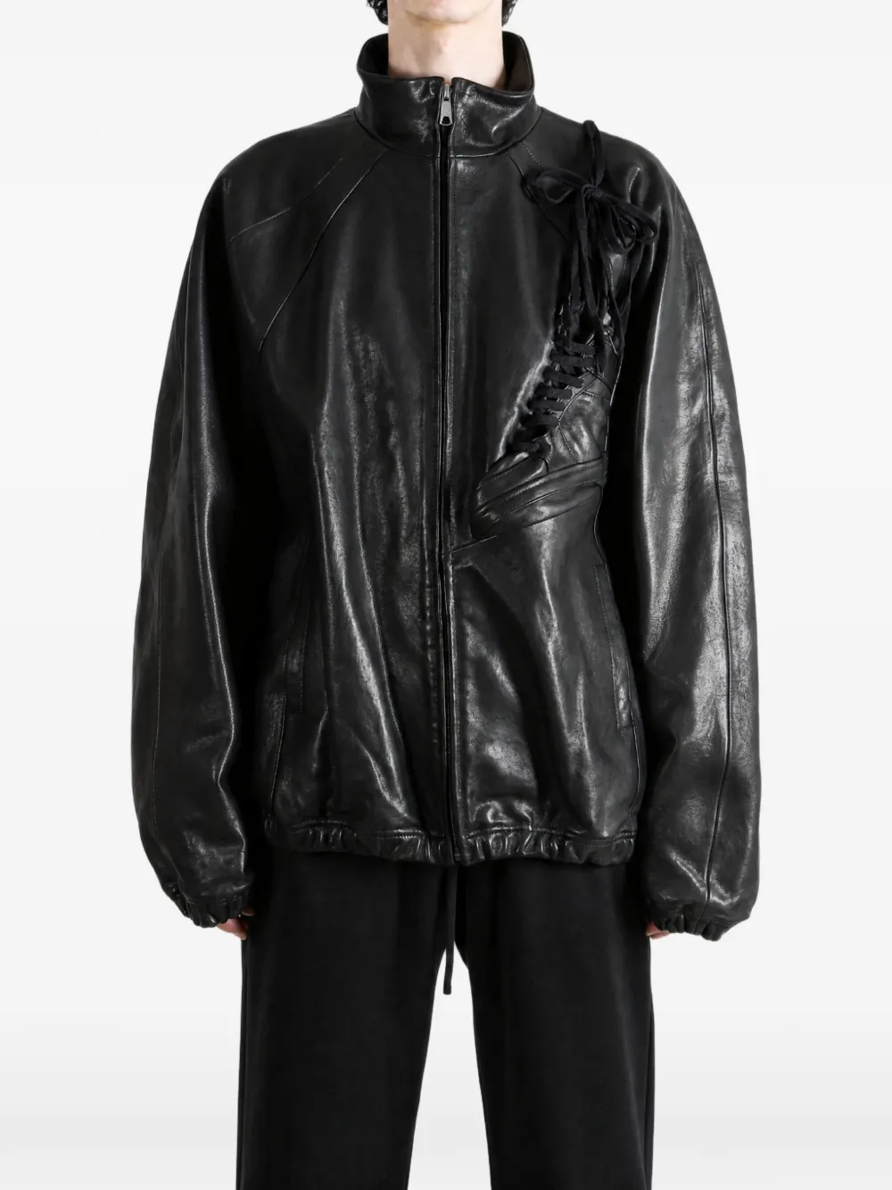 Doublet leather jacket Zwart