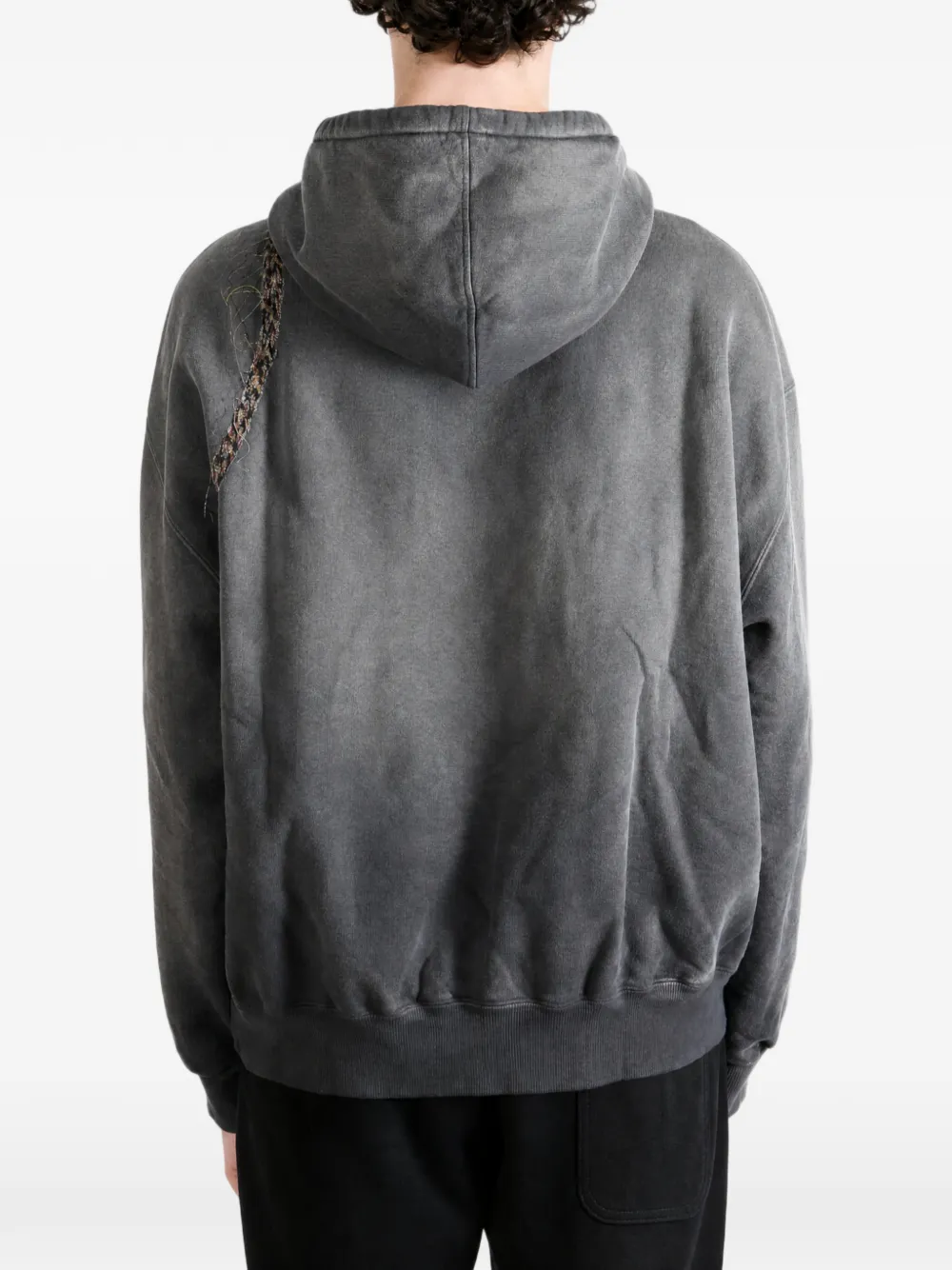 Doublet Hoodie met tassen-print Zwart