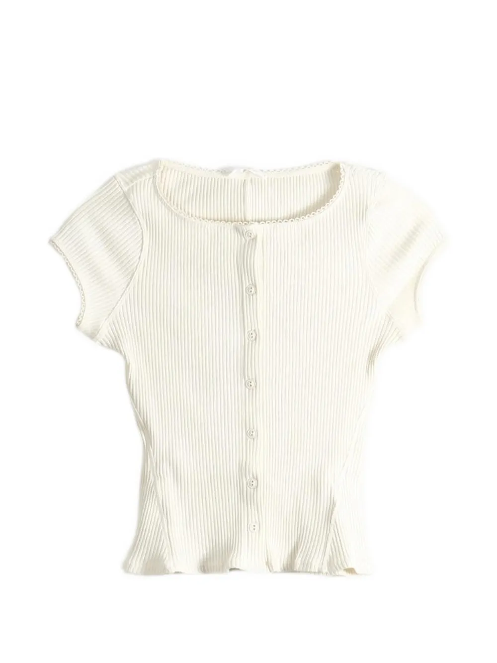 Free People Most Wanted scalloped-edge cardigan - Toni neutri