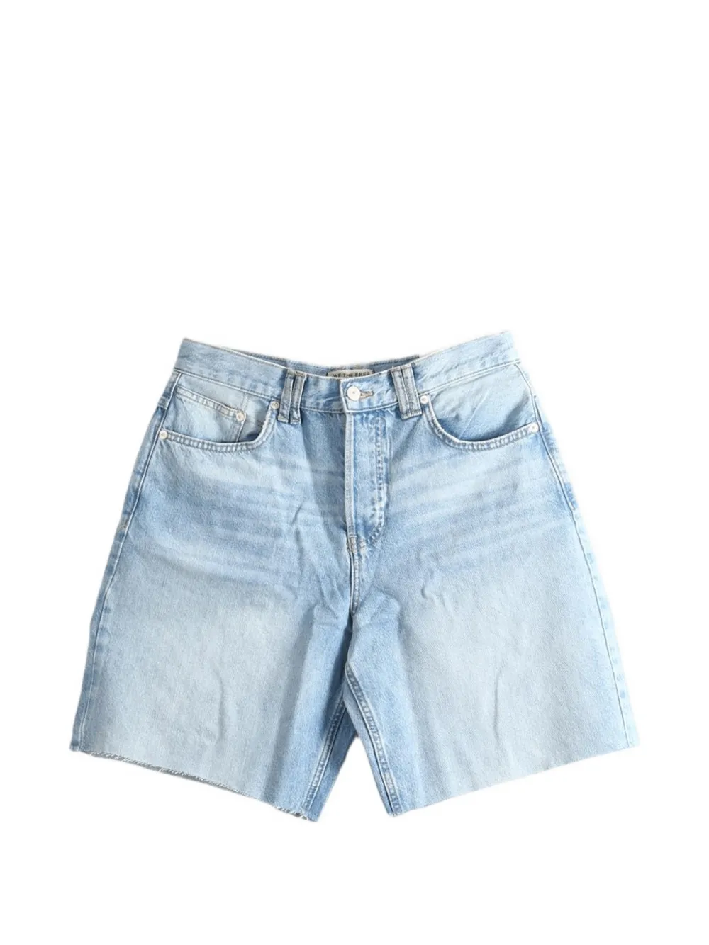 Free People Montana raw-edge denim shorts - Bleu Free People Montana raw-edge denim shorts - Bleu