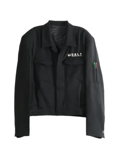Doublet logo-print panelled jacket