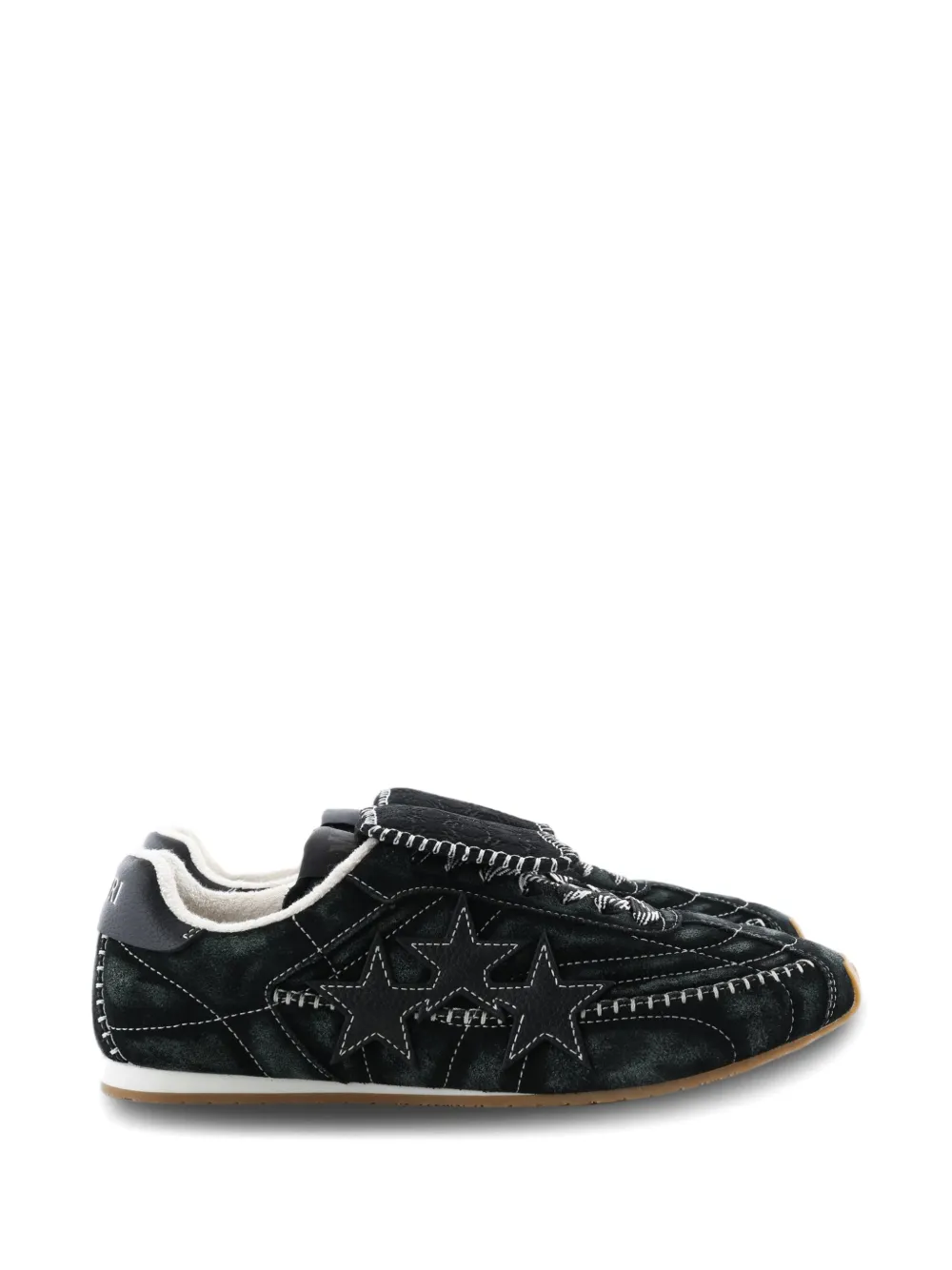 AMIRI star-patch whipstitch sneakers - Nero