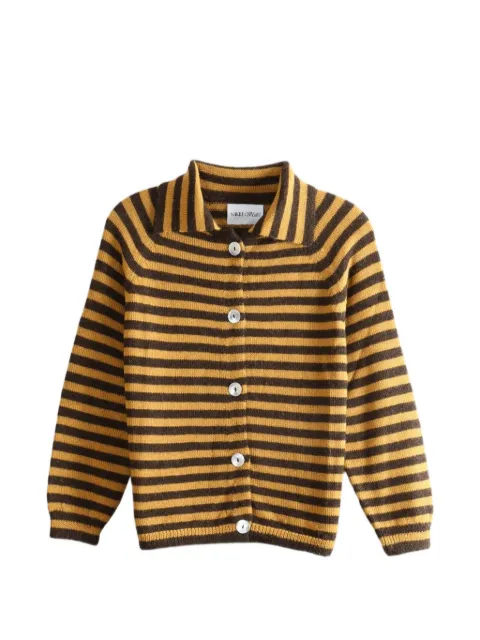 Nikki Chasin Sutton striped raglan-sleeve cardigan