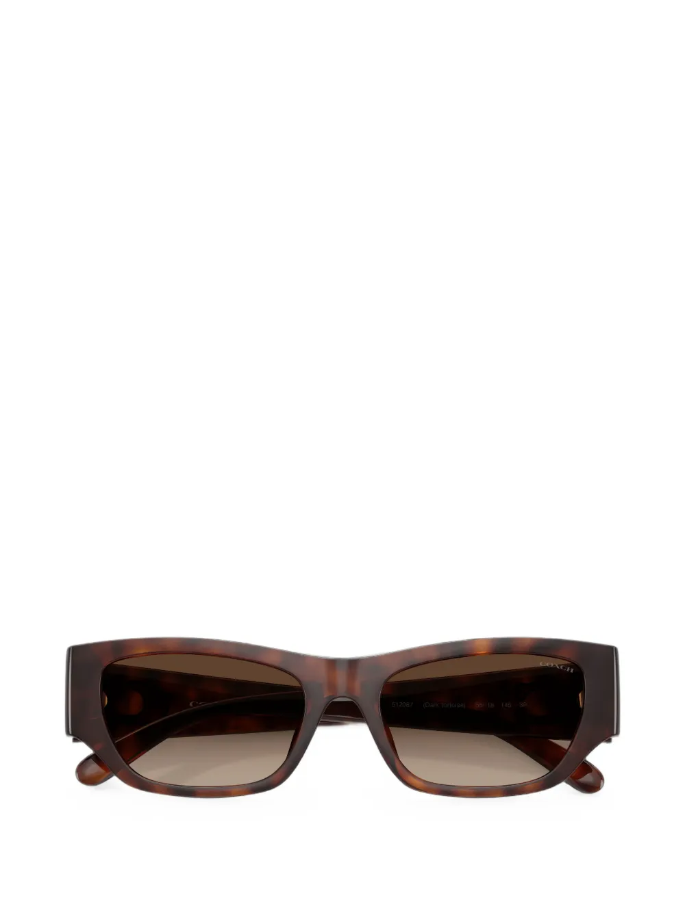 Coach Rectangular-frame Sunglasses In Brown