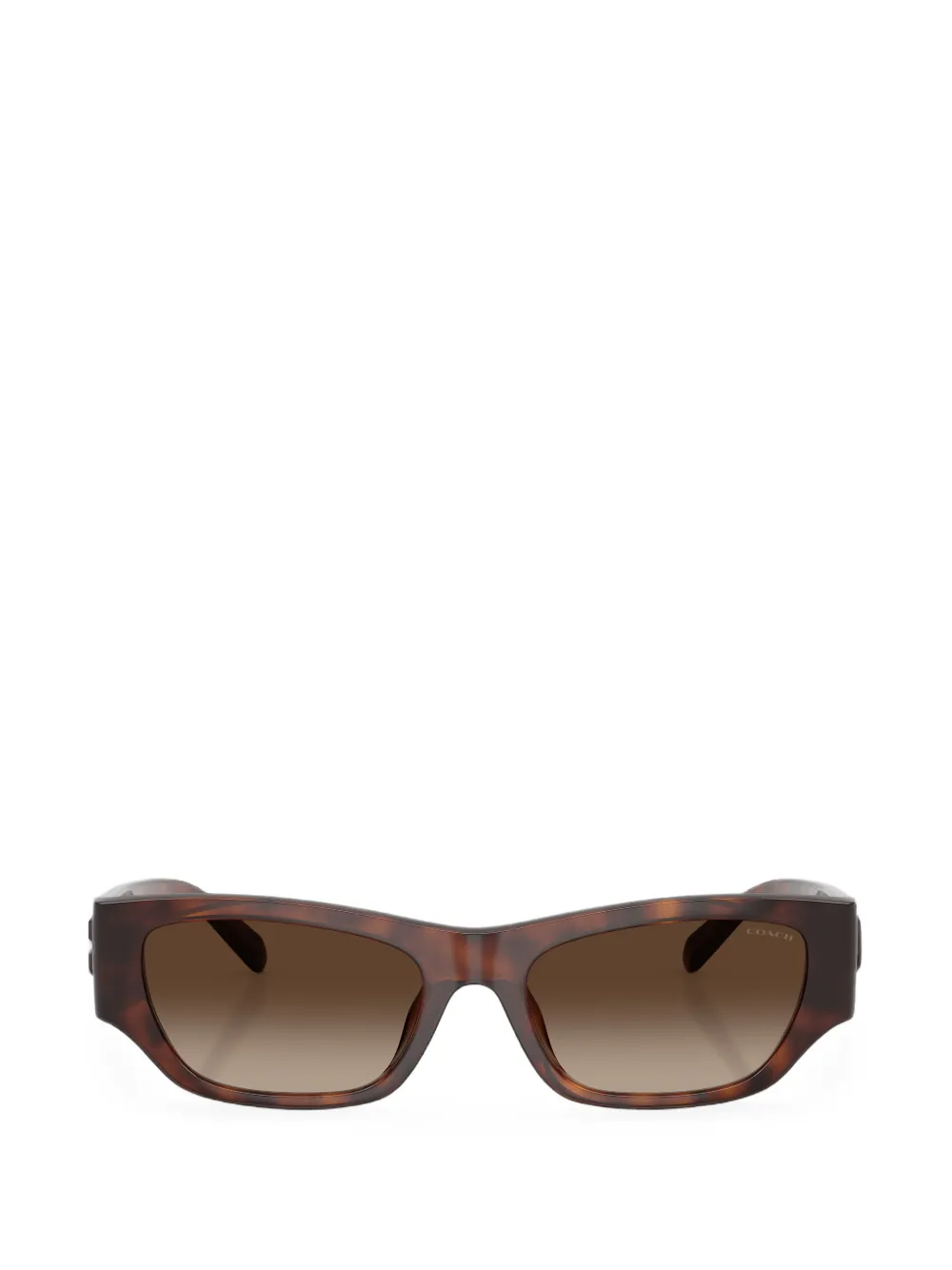 Coach Rectangular-frame Sunglasses In Brown
