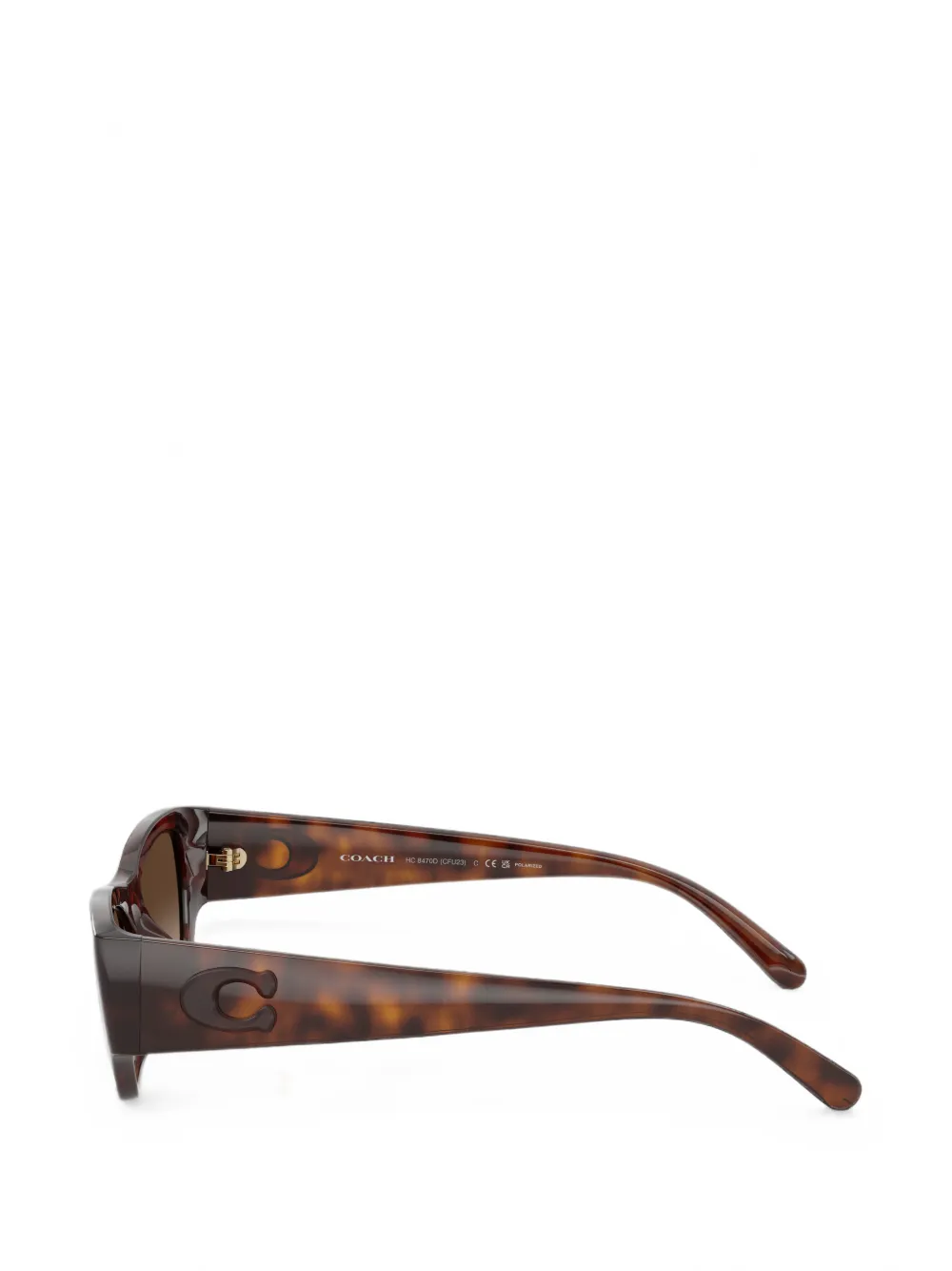 Coach Rectangular-frame Sunglasses In Brown