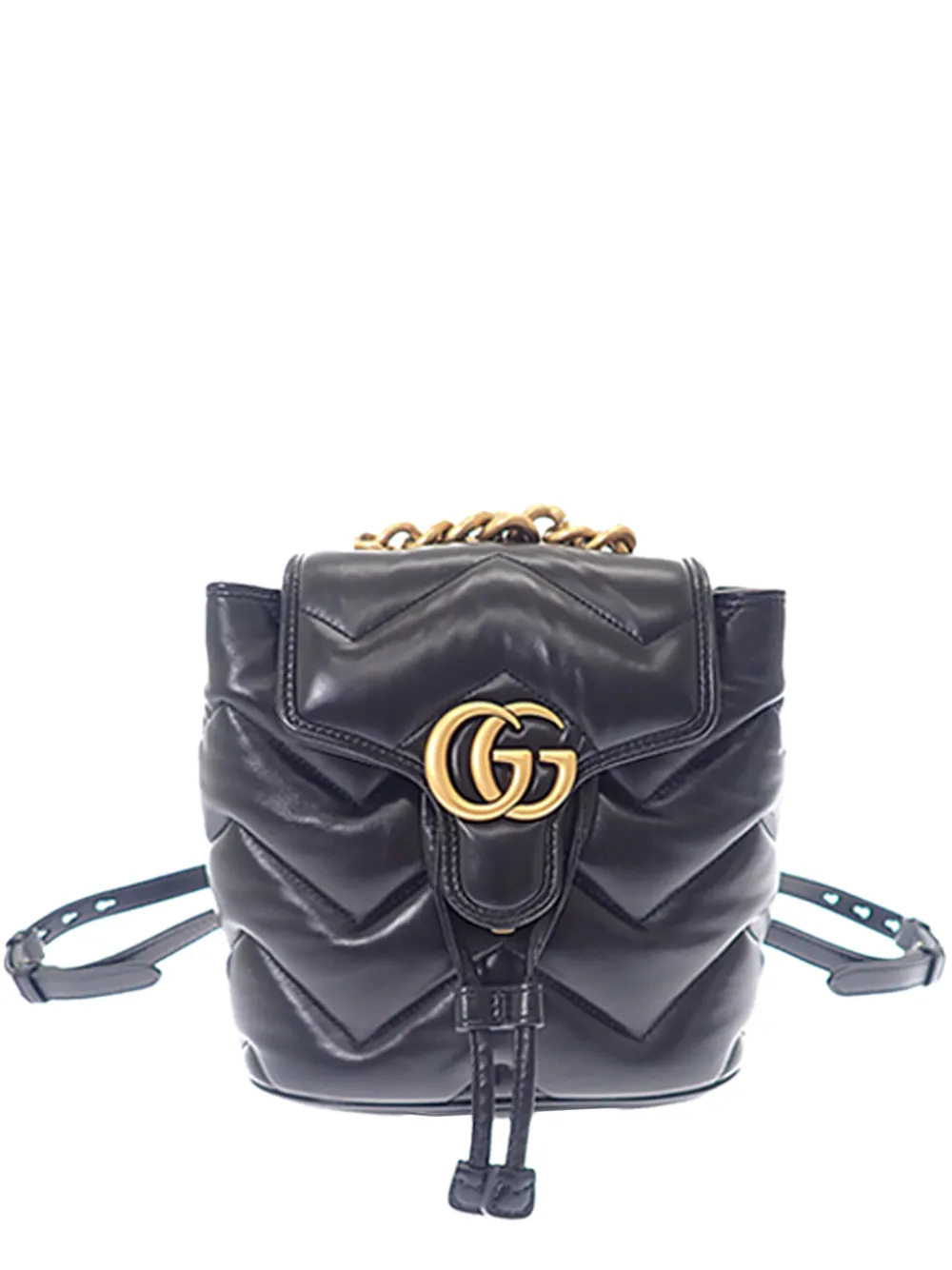 Gucci Pre-Owned 2016-2026 GG Marmont Matelasse Calfskin backpack - Nero