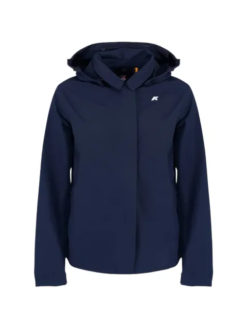 K-Way Bleizou hooded logo-print jacket