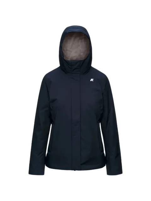 K-Way hooded logo-patch jacket