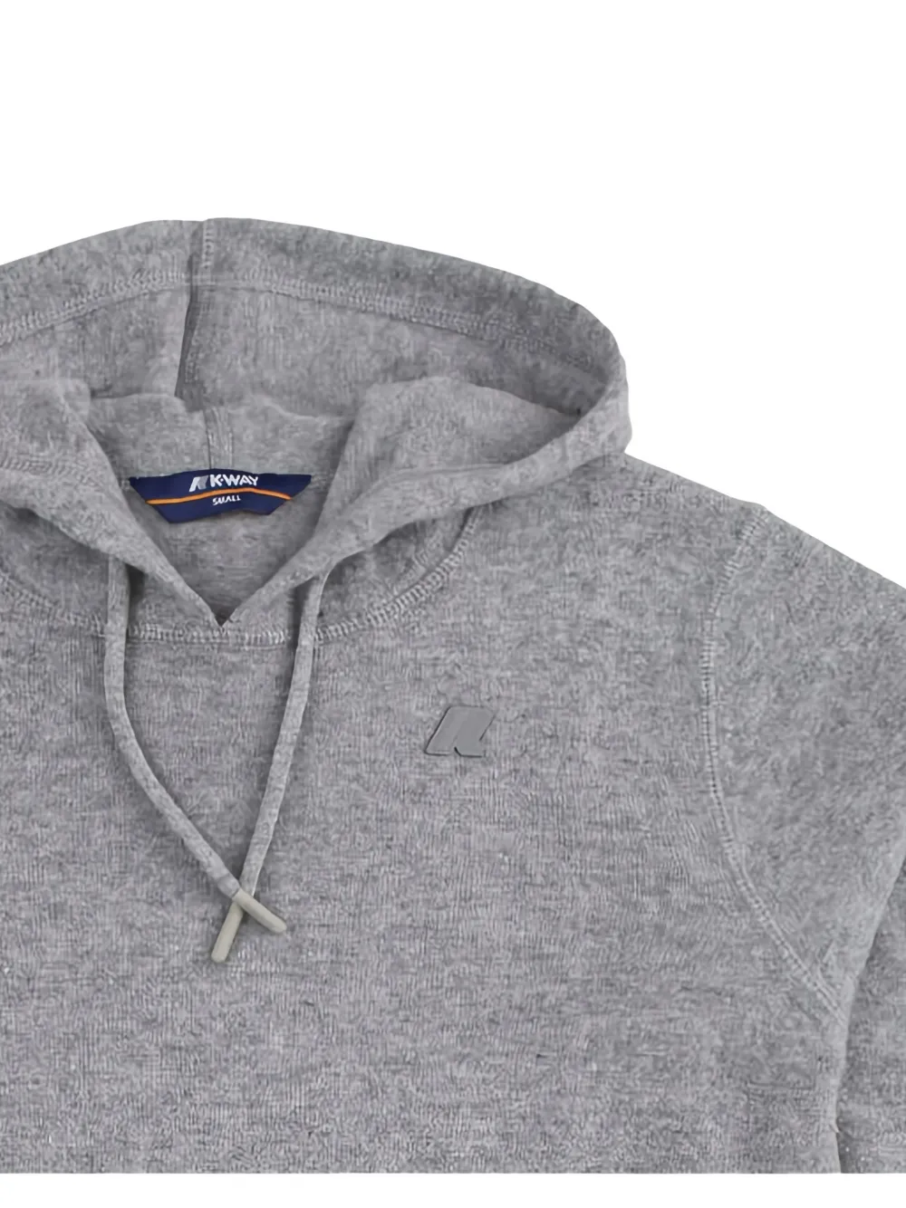 K-Way Hoodie met logopatch Grijs