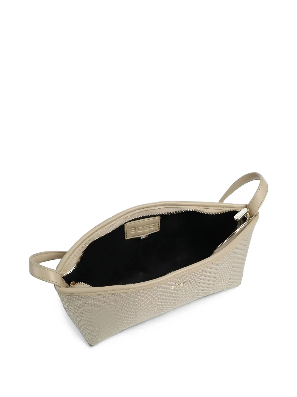 BOSS Sandy geweven schoudertas Beige