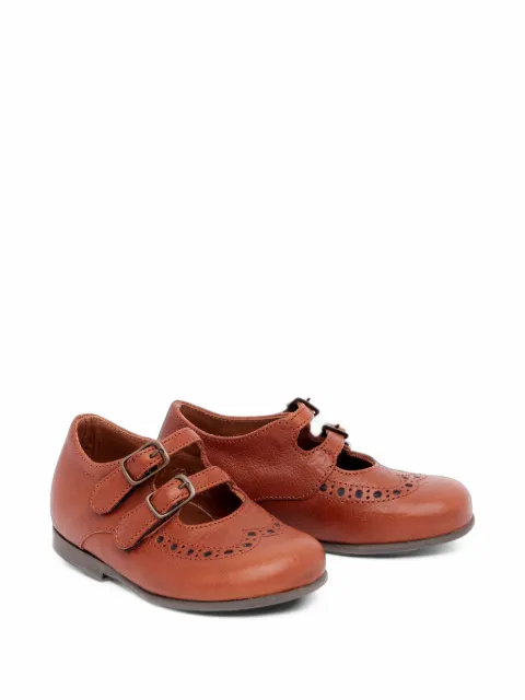 Pèpè Marie brogue-detail double-strap ballet flats