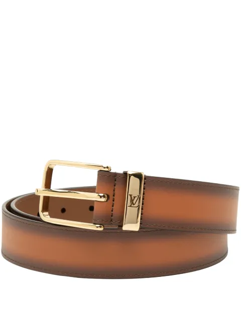 Louis Vuitton Pre-Owned 2026 Patinated Calfskin Pont Neuf belt