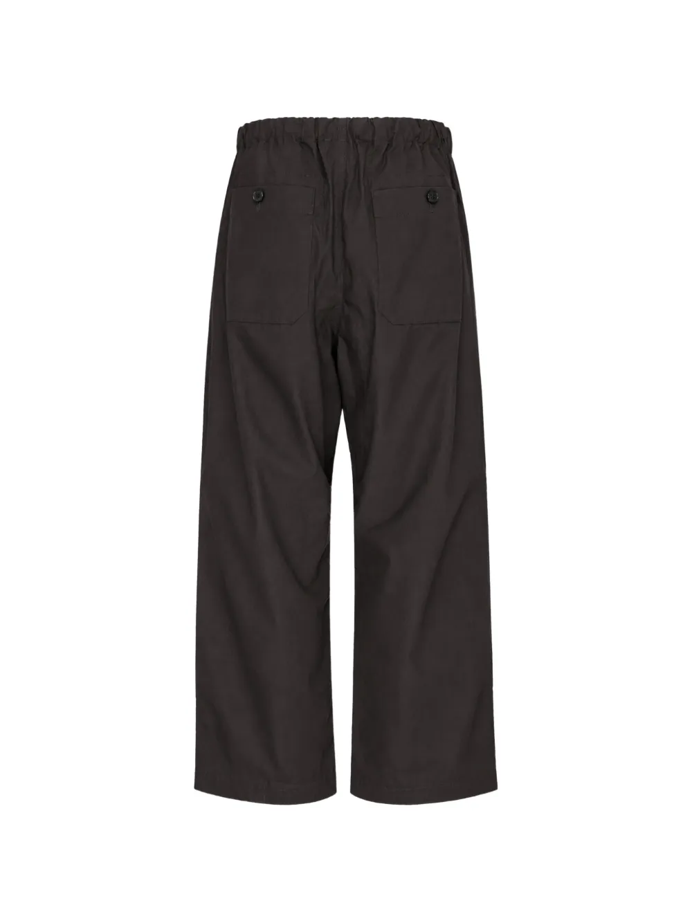 Comme des Garçons Homme Cargo broek met trekkoordtaille en wijde pijpen Bruin