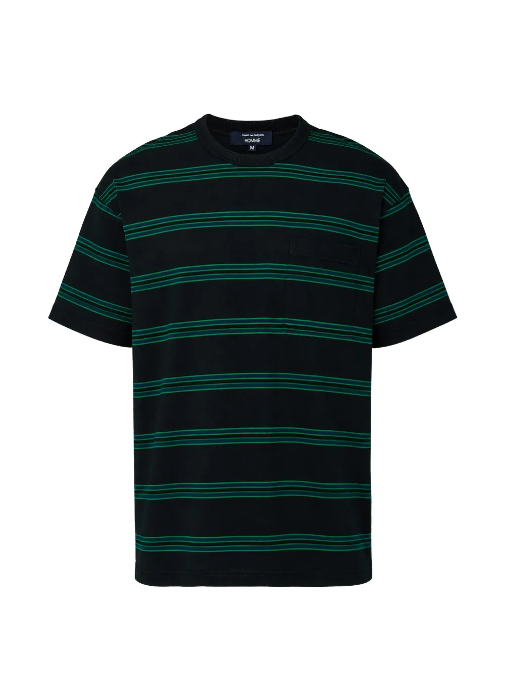 Comme des Garçons Homme striped chest-pocket T-shirt