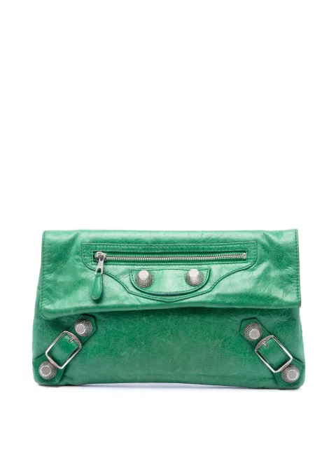 Balenciaga Pre-Owned 2005 Lambskin Motocross Giant 21 Envelope clutch bag