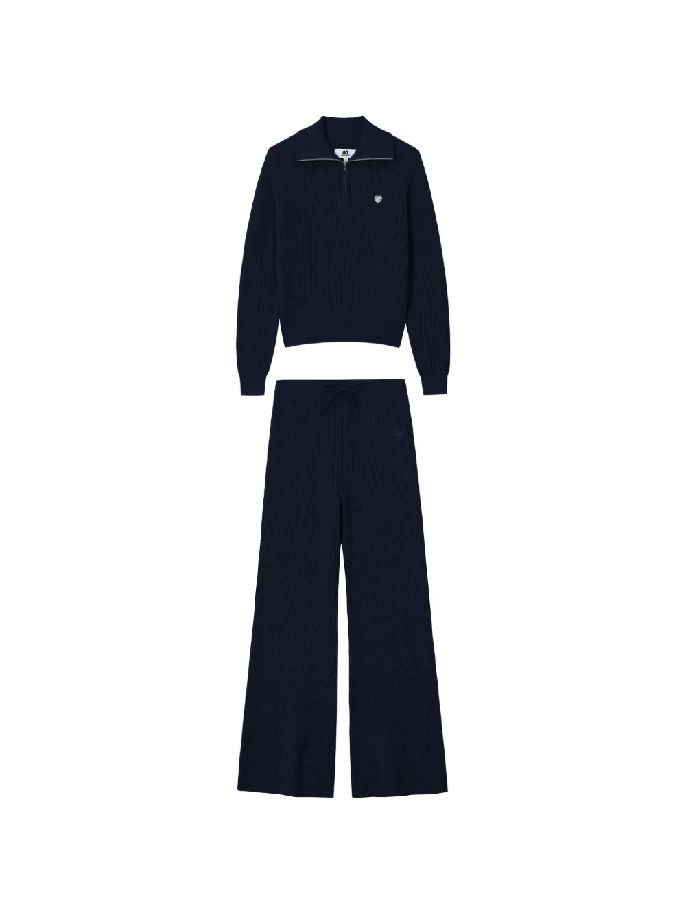 CHOCOOLATE ribbed-knit tracksuit set - Blu