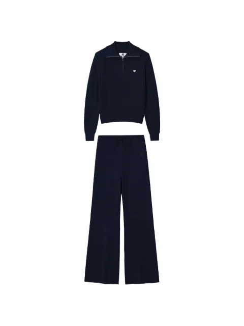 CHOCOOLATE ribbed-knit tracksuit set
