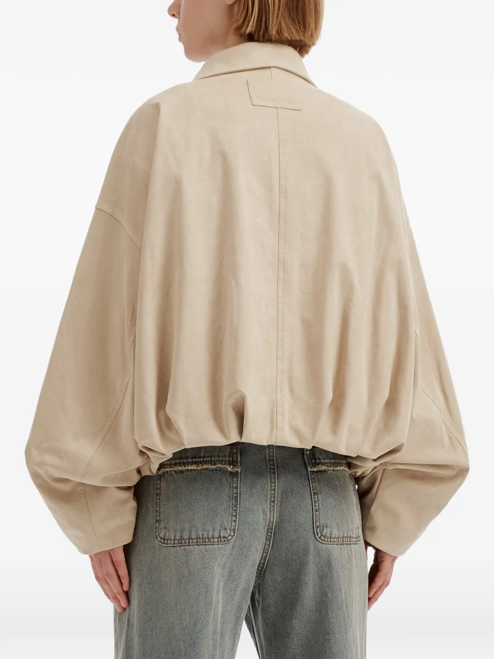 izzue Bomberjack met suède-effect Beige