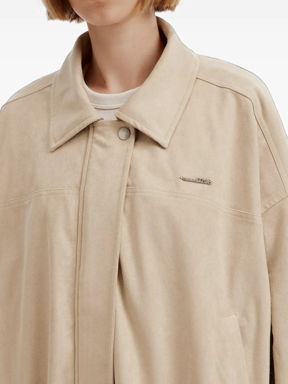 izzue Bomberjack met suède-effect Beige