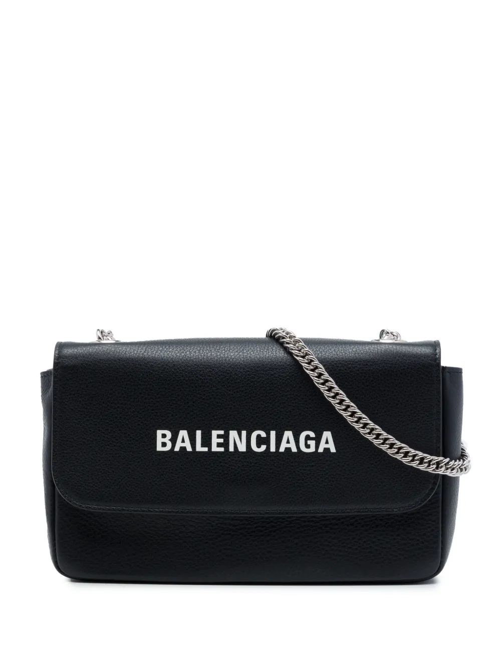 Balenciaga Pre-Owned 2018 Leather Everyday Wallet on Chain crossbody bag - Nero