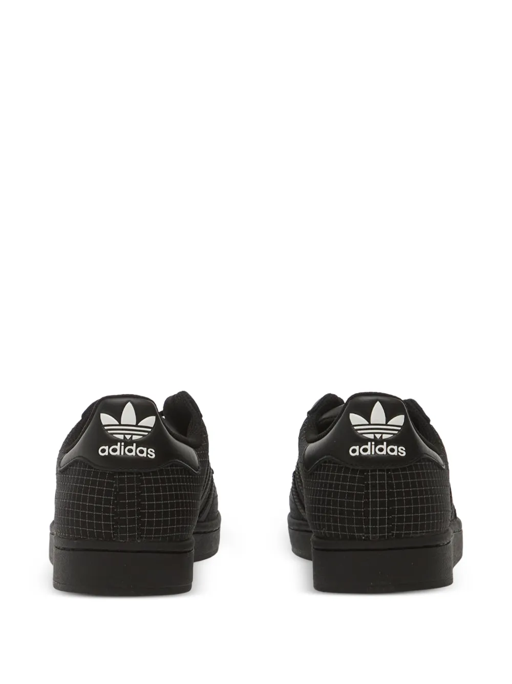 adidas Superstar II grid-pattern sneakers Zwart