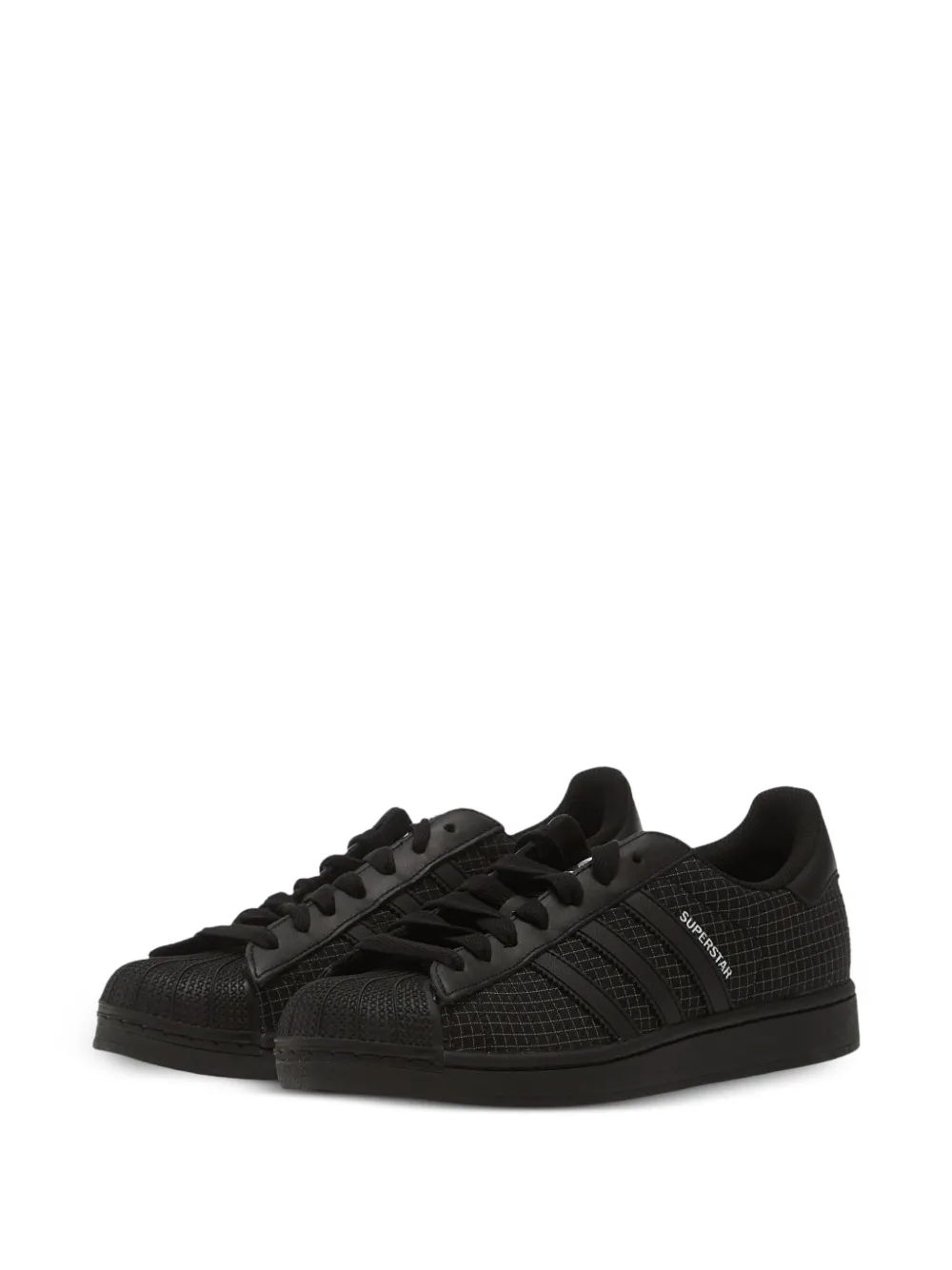 adidas Superstar II grid-pattern sneakers Zwart