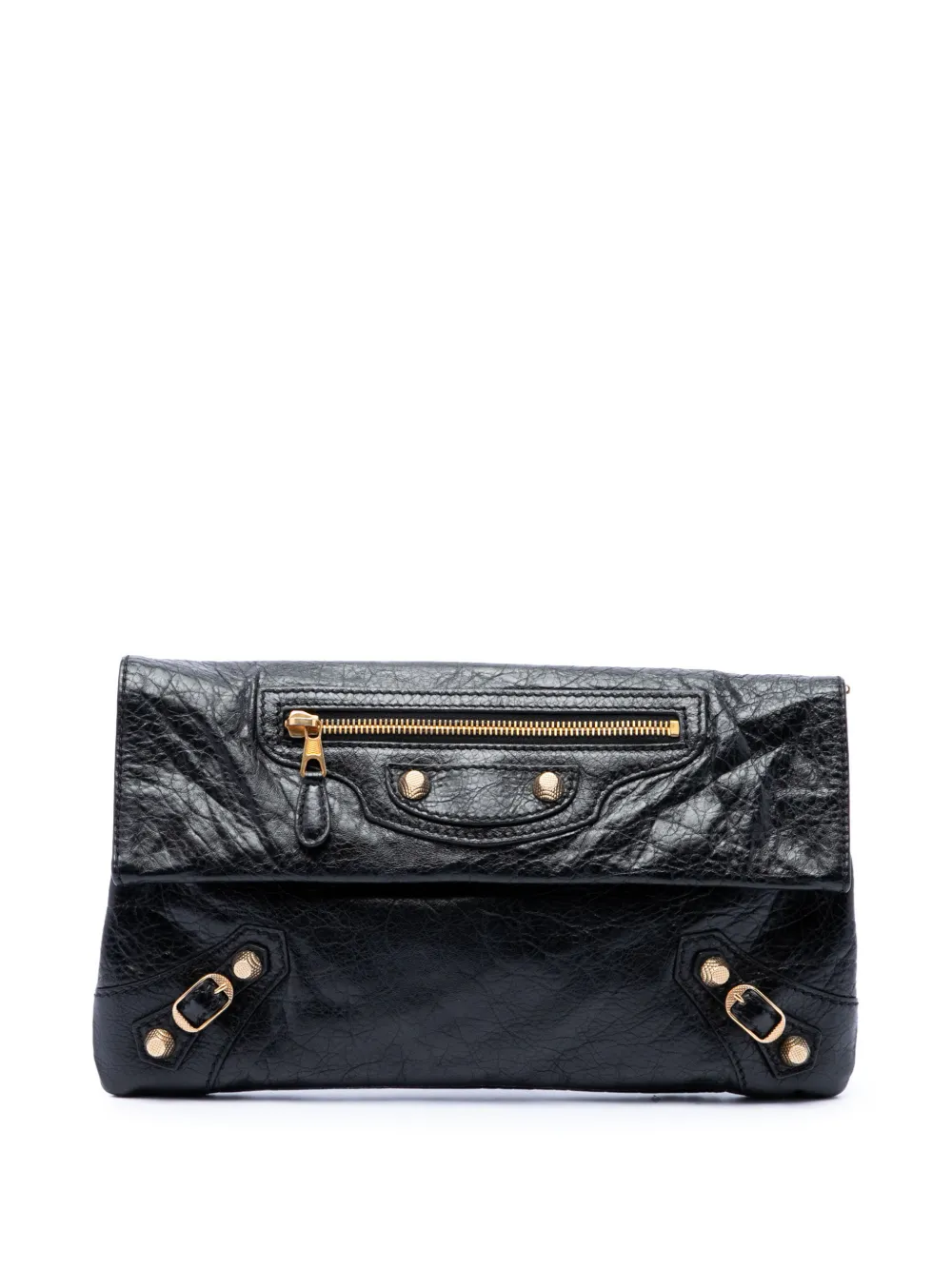 Balenciaga Pre-Owned pochette Motocross Giant 12 Envelope en peau d'agneau (2015) - Noir