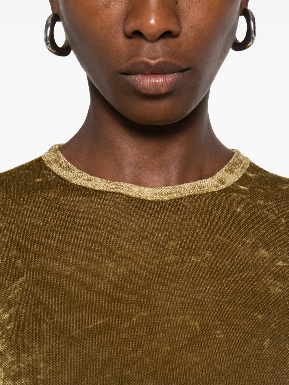 Forte Stretch-tulen T-shirt Groen