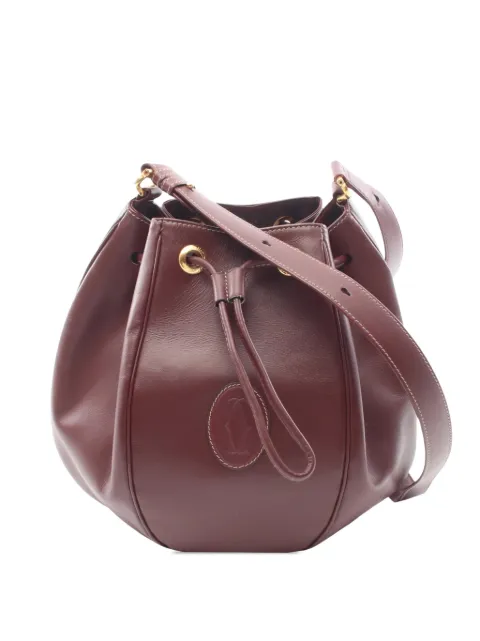 Cartier 1970-1980 Must de Cartier Leather bucket bag