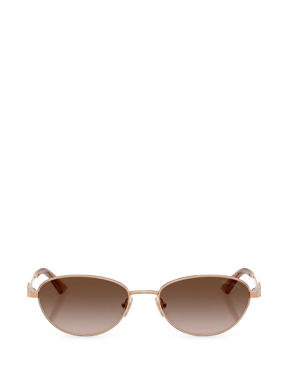 Jimmy Choo Eyewear crystal-embellished oval-frame sunglasses