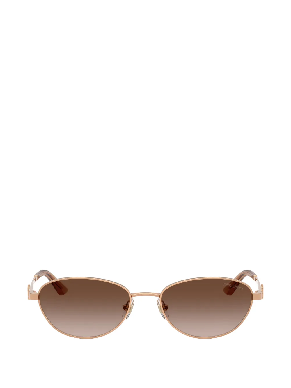 Jimmy Choo Eyewear crystal-embellished oval-frame sunglasses