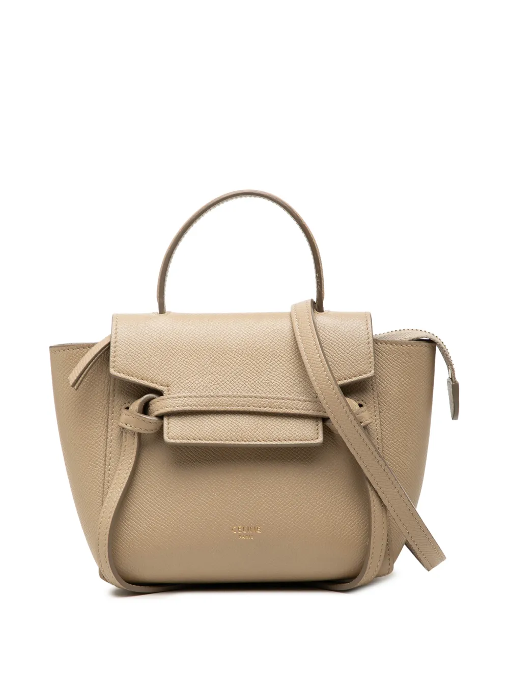 Celine Pre-Owned sac banane grainé Pico (2021) - Tons neutres Celine Pre-Owned sac banane grainé Pico (2021) - Tons neutres