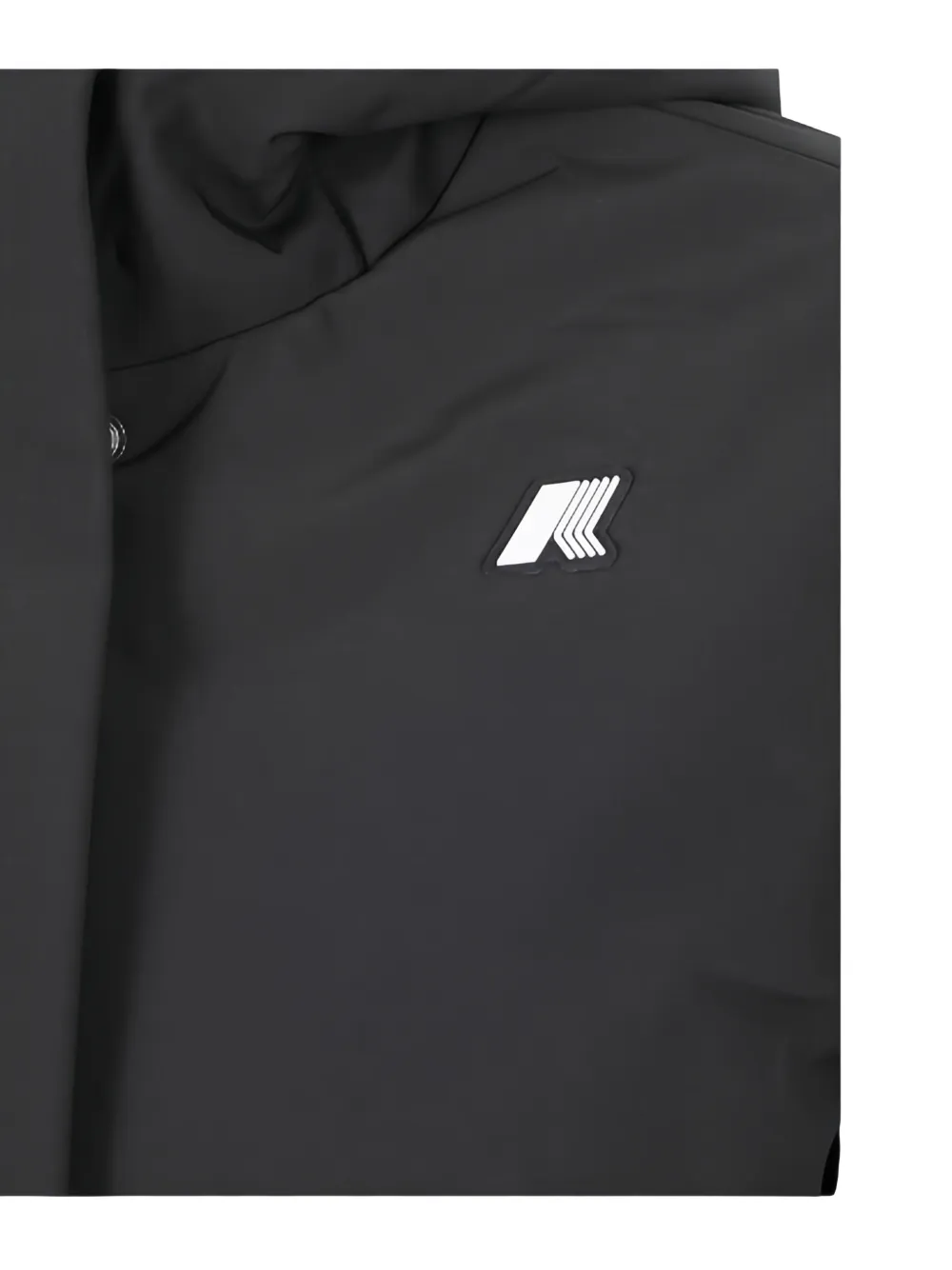 K-Way Siphane quilted hooded jacket Zwart
