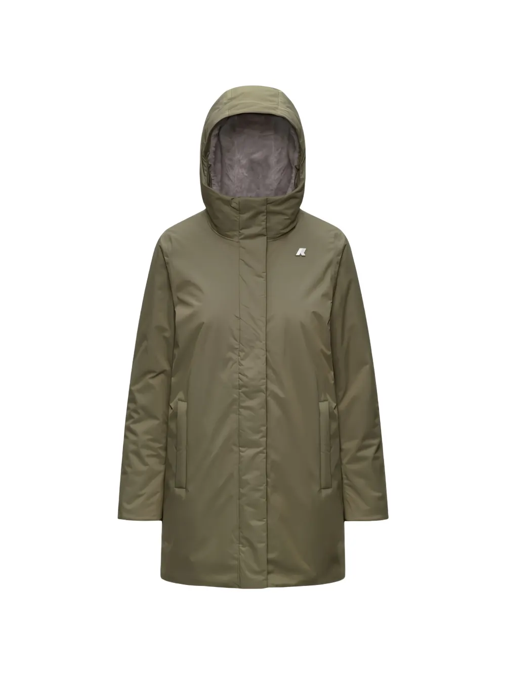 K-Way Sophie hooded logo-patch jacket