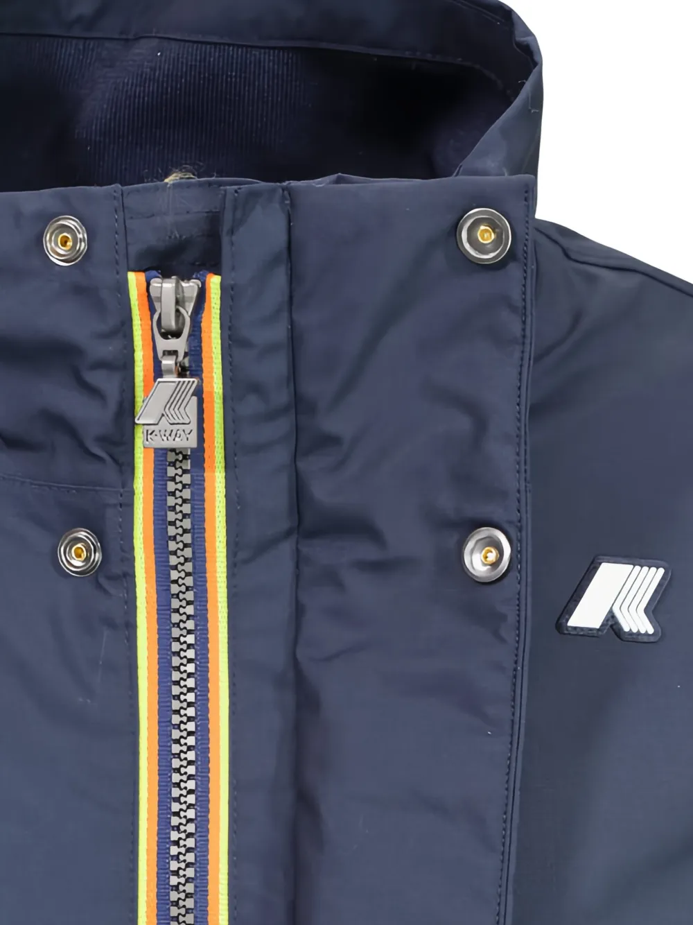 K-Way Bomberjack met hoge hals Blauw