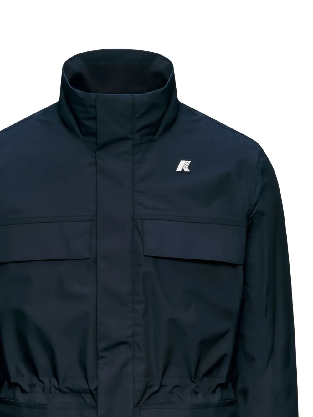 K-Way Jack met logopatch en zakken Blauw