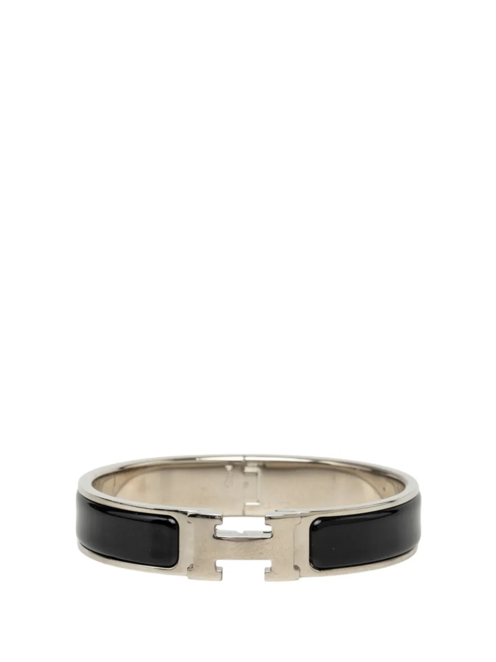 Hermès Pre-Owned bracelet Clic H en émail (2000-2026) - Noir Hermès Pre-Owned bracelet Clic H en émail (2000-2026) - Noir