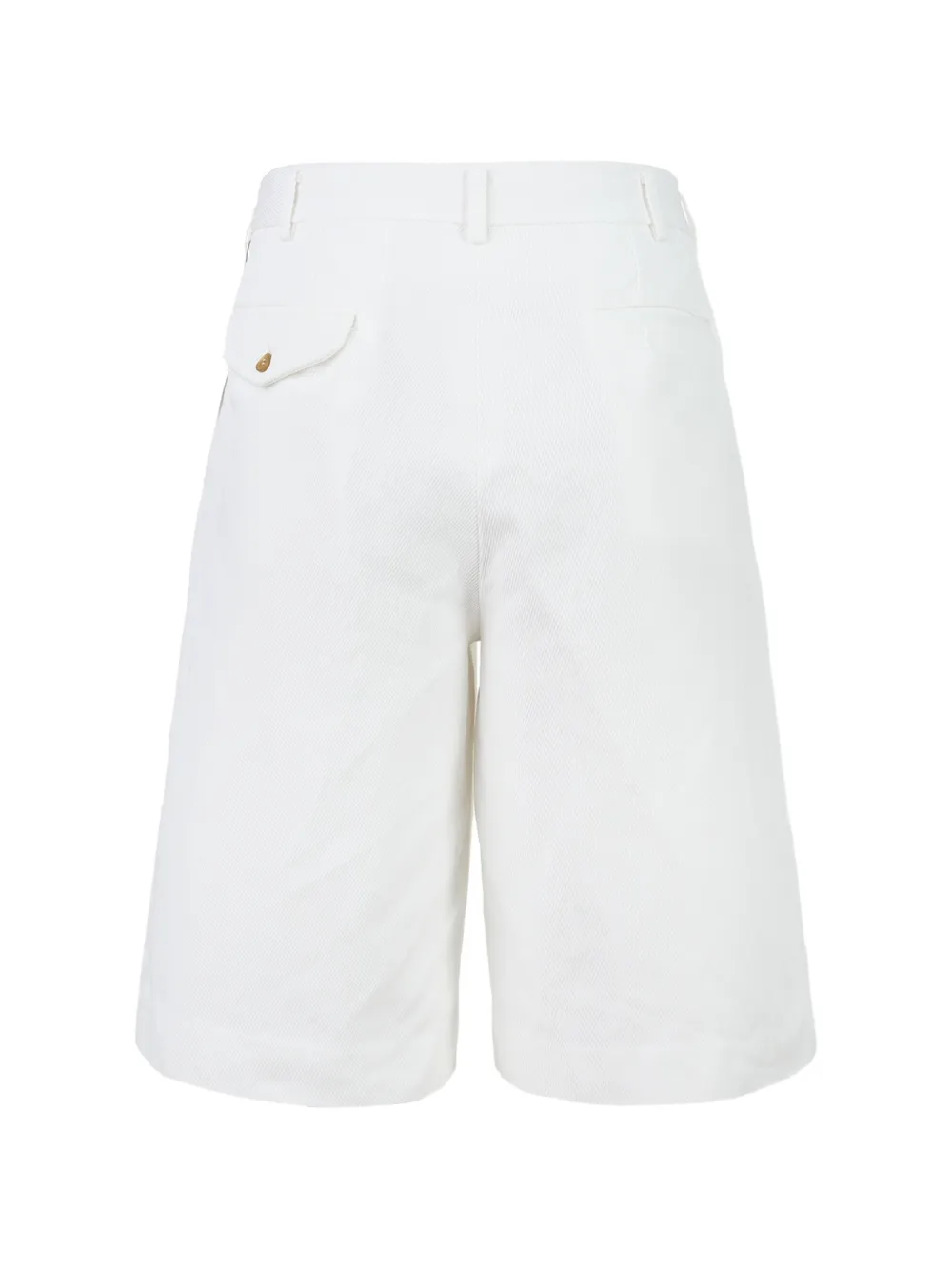 Comme des Garçons Homme Plus pleated twill shorts Wit