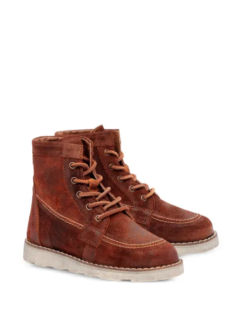 Pèpè lace-up goat-skin boots
