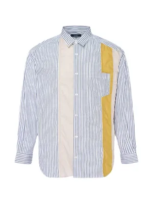 Comme Des Garçons Homme Plus box-pleat Pocket Shirt | Blue | FARFETCH