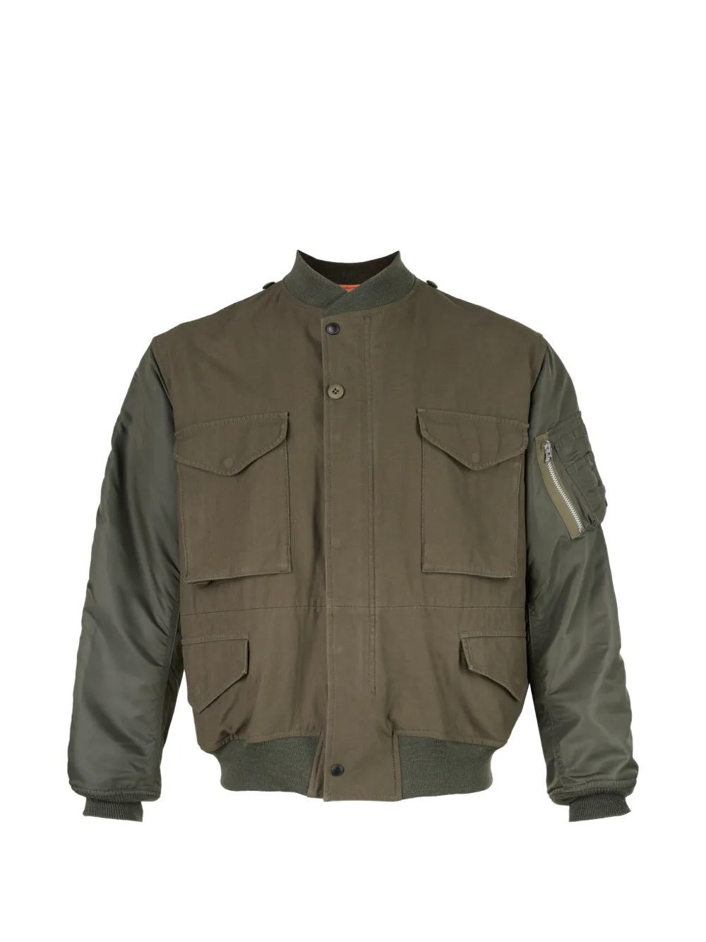 Junya Watanabe MAN panelled bomber jacket - Grün